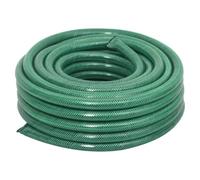 vidaXL Tuyau d'arrosage avec jeu de raccords 0,75" 100 m PVC Vert Anti-UV