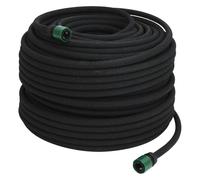 vidaXL Tuyau d'arrosage de jardin caoutchouc noir 0,6 - 100 m