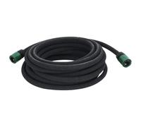 vidaXL Tuyau d'arrosage de jardin noir 0,6"" 10 m caoutchouc