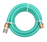 vidaXL Tuyau d'aspiration avec raccords en laiton 10 m 25 mm Vert