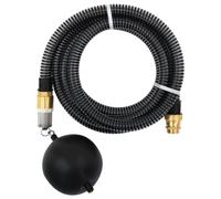 vidaXL Tuyau d'aspiration avec raccords en laiton 20 m 25 mm Noir