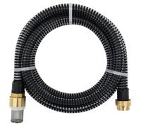 vidaXL Tuyau d'aspiration avec raccords en laiton noir 1,1"" 5 m PVC 151058