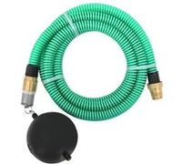 Tuyau d'Aspiration avec Raccords en Laiton Vert 1,1" 5 m PVC Pompe Jardin vidaXL