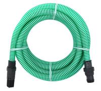 vidaXL Tuyau d'aspiration avec raccords en PVC 4 m 22 mm Vert