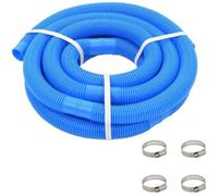 vidaXL Tuyau de piscine pour pompe 38 mm 6 m bleu avec colliers de serrage