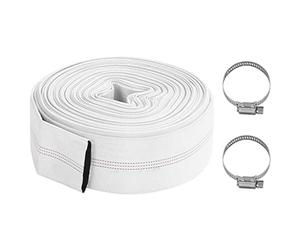 vidaXL Tuyau d'Incendie Pompage Tuyau d'Arrosage Refoulement Irrigation Incendie Tuyau d'Évacuation d'Eau Jardin Patio Extérieur 30 m 3" PVC