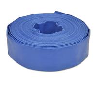 vidaXL Tuyau Plat Pompage Tuyau d'Arrosage Refoulement Irrigation Incendie Tuyau d'Évacuation d'Eau Jardin Patio Extérieur 50 m 1,5" PVC