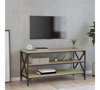 Vidaxl Meuble Tv Chêne Sonoma 100x40x50 Cm Bois D'ingénierie Marron