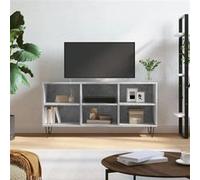 vidaXL Tv-meubel 103,5x30x50 cm bewerkt hout betongrijs826992 Gris G