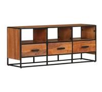 vidaXL Meuble TV 110x30x45 cm Bois d'acacia massif