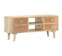 vidaXL Meuble TV 110x30x45 cm Bois de manguier solide