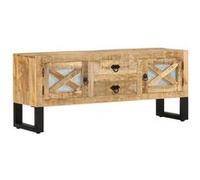 vidaXL Tv-meubel 110x30x45 cm ruw mangohout328276 Brun G