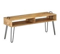 vidaXL Tv-meubel 110x35x45 cm massief mangohout246021 Brun G