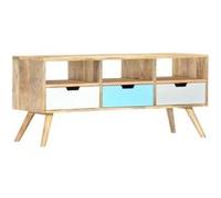 vidaXL Tv-meubel 110x35x48 cm massief mangohout286484 Multicolore G