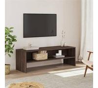 vidaXL Meuble TV chêne marron 120x40x40 cm bois d'ingénierie, support TV, buffet TV, meuble multimédia, banc TV, armoire 835566