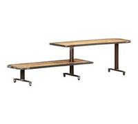 vidaXL Meuble TV 160x30x40 cm en bois de manguier massif Marron