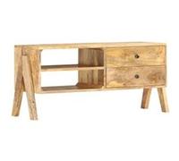 Vidaxl Meuble Tv 97 X 35 X 47 Cm Bois De Manguier Massif Marron