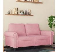 vidaXL Canapé 2 places 359522 – 120 cm en velours Rose