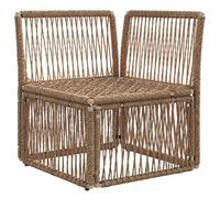 vidaXL Unité Canapé d'angle Beige polyrotin