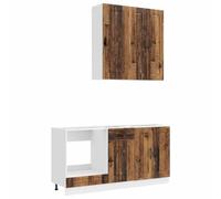 vidaXL Unité de Cuisine Kalmar 5 pcs Bois Ancien Bois d'ingénierie, Meuble de Cuisine, Solution de Rangement, Organisateur Moderne, étagère, déco intérieure, Style chez soi