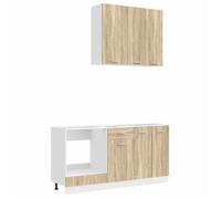 vidaXL Unité de cuisine LYON 5 pc Chêne Sonoma Bois d'ingénierie 3438221