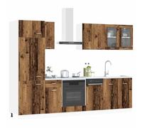 vidaXL Unité de Cuisine Lyon 8 pc Bois Ancien Bois d'ingénierie