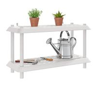 vidaXL Unité de Rangement 2 Niveaux 100 x 40 x 55,5 cm PP Blanc