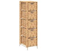 vidaXL Unité de rangement avec 5 paniers 25,5 x 37 x 100 cm Jacinthe d'eau
