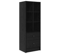 vidaXL Unité de Rangement en chêne Noir Chêne Noir Bois d'ingénierie