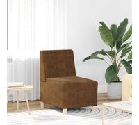 Vidaxl Unité De Sofa Modulaire Sans Accoudoirs Marron 55 X 74 X 82 Cm