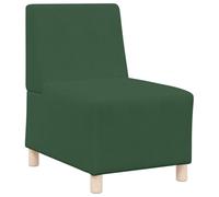vidaXL Unité de Sofa Modulaire sans Accoudoirs Vert Jungle, Canapé sans accoudoirs, Assise modulable, Mousse Durable, Tissu Respirant, Cadre en contreplaqué, Style Urbain