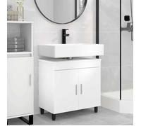 vidaXL Unité de vanité de salle de bain Blanc 60 x 35 x 60 cm