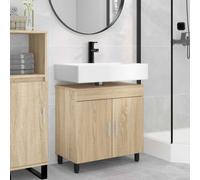 vidaXL Unité de vanité de salle de bain Chêne Sonoma 60 x 35 x 60 cm