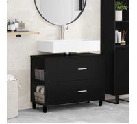 vidaXL Unité de vanité de salle de bain Noir 80 x 35 x 60 cm 889386