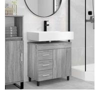 vidaXL Unité de vanité de salle de bain Sonoma gris 60 x 35 x 60 cm
