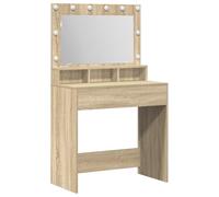 Coiffeuse Vidaxl Avec Lumières Led En Chêne Sonoma 79x41x135 Cm