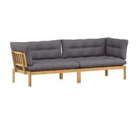 Vidaxl Unité Du Canapé En Palette De Jardin 2 Pièce