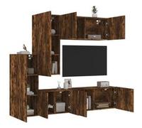 Unités Murales TV Meuble Télévision Rangement 5 pcs Bois d'Ingénierie vidaXL