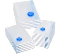 Sacs de Voyage sous Vide Sacs de Vêtements 3 Tailles 20 pcs Sac de Rangement Stockage Sac d'Economie d'Espace Maison de Déménagement Plastique