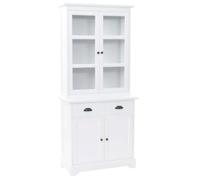 vidaXL Vaisselier avec 4 portes MDF et bois de pin 80 x 40 x 180 cm