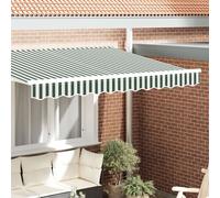 Vidaxl Valance D'auvent Pour Cadre De 3 M Vert Et Blanc 2.8 X 0.2 M