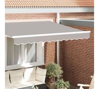 Vidaxl Valence D'auvent Pour Cadre De 3.5 M Gris Clair 3.3x0.2 M