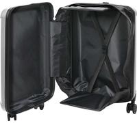 vidaXL Valise avec serrure argent 34 x 23 x 55,5 cm ABS plastique