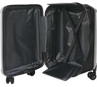 vidaXL Valise avec serrure Argent 43 x 27 x 66 cm ABS plastique