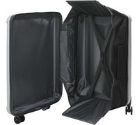 vidaXL Valise avec serrure argent 50 x 30 x 76 cm ABS plastique