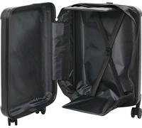 vidaXL Valise avec serrure Noir 34 x 23 x 55,5 cm ABS plastique