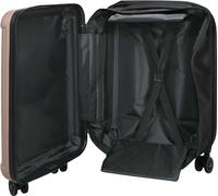 vidaXL Valise avec serrure or rouge 34 x 23 x 55,5 cm ABS plastique