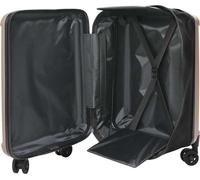 vidaXL Valise avec serrure rouge et or 43 x 27 x 66 cm ABS plastique