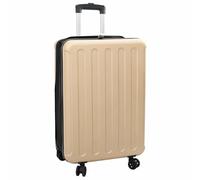 vidaXL Valise avec Verrouillage Champagne 43 x 27 x 66 cm Plastic ABS, Valise de Voyage rectangulaire Moderne, Robuste, compacte et Tendance, idéale pour Les Globe-trotters