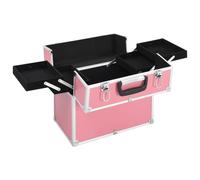 vidaXL Valise cosmétique 38x23x34 cm rose aluminium